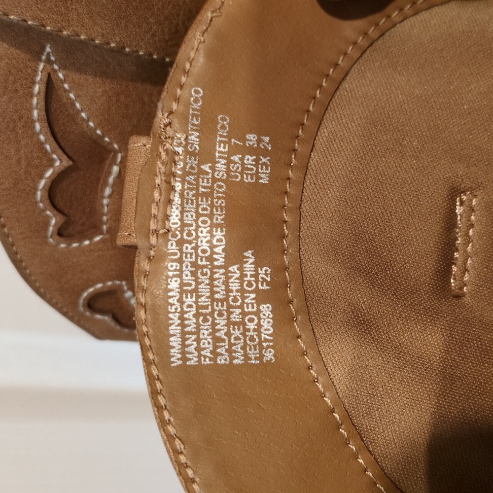 Madden NYC Brown Western Festival Cowboy Boot Womens 7 - Picture 5 of 9